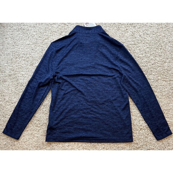 Boston Red Sox Shirt Mens Large Blue Quarter Zip Performance Stretch Baseball - Picture 5 of 6